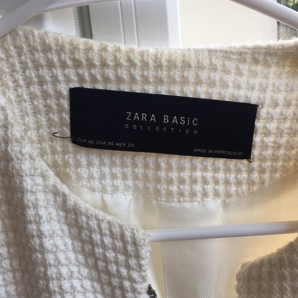 NWOT ZARA white jacket/blazer - Picture 3 of 4